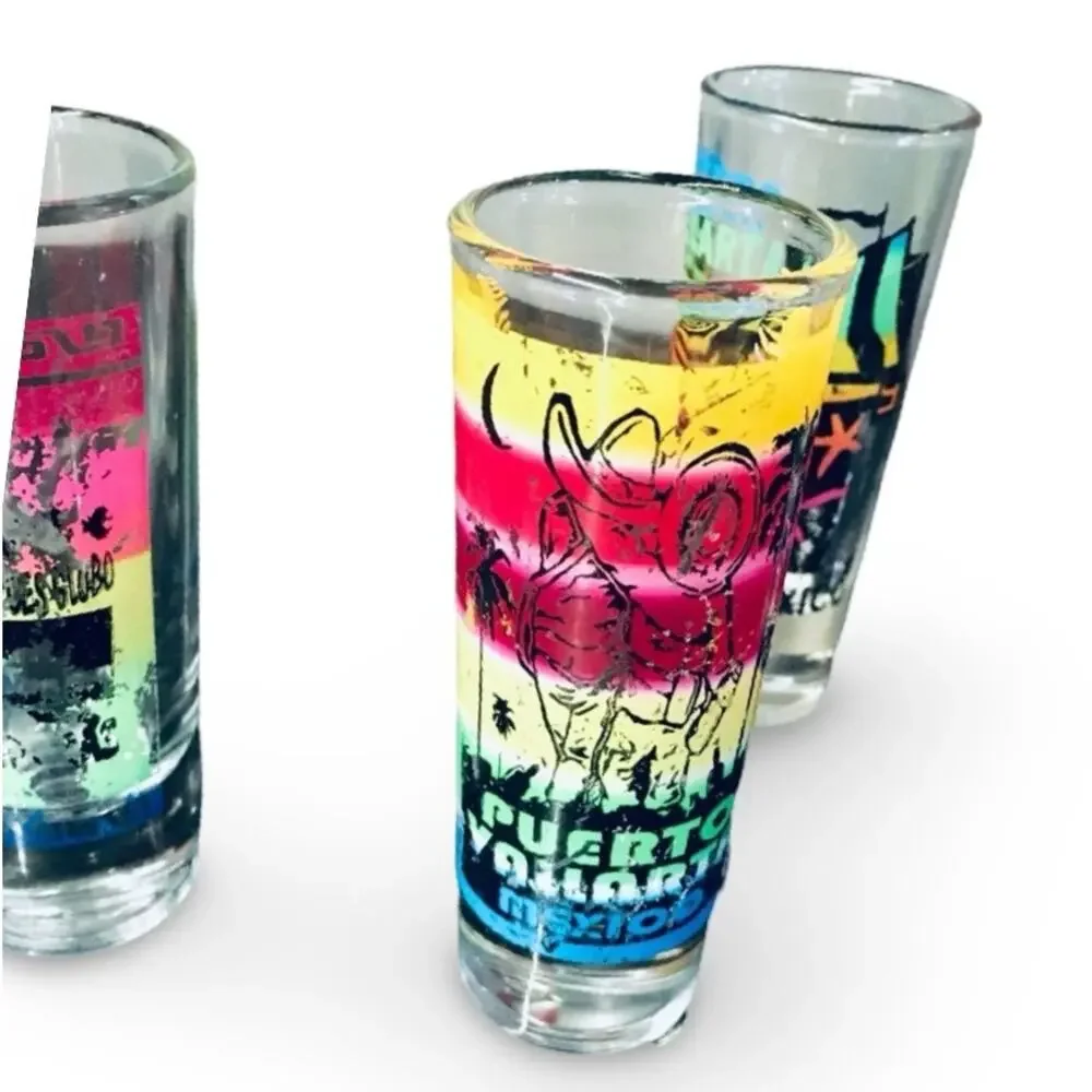 Lot of 6 Souvenir Shot Glasses